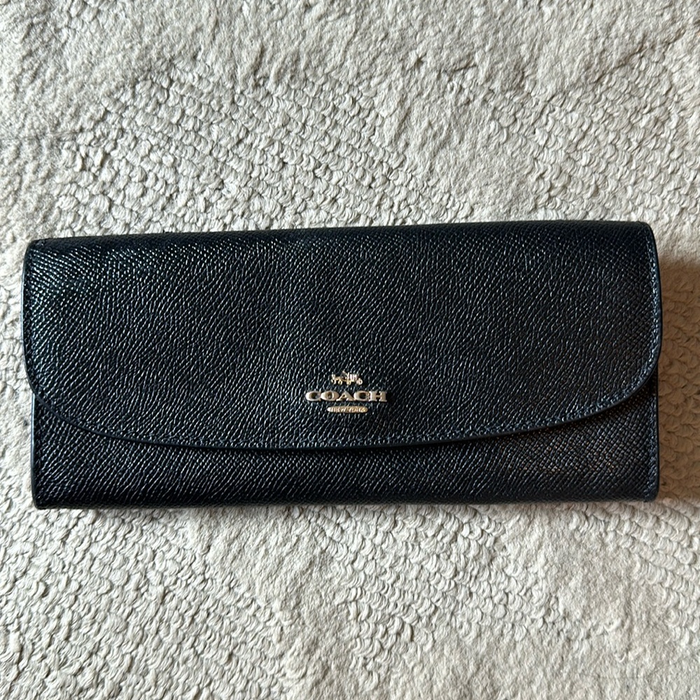 Long Coach Black Wallet